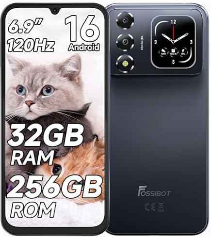 Amazon | FOSSiBOT S7 SIMフリー スマホ 本体 16GB RAM+128GB ROM 最大